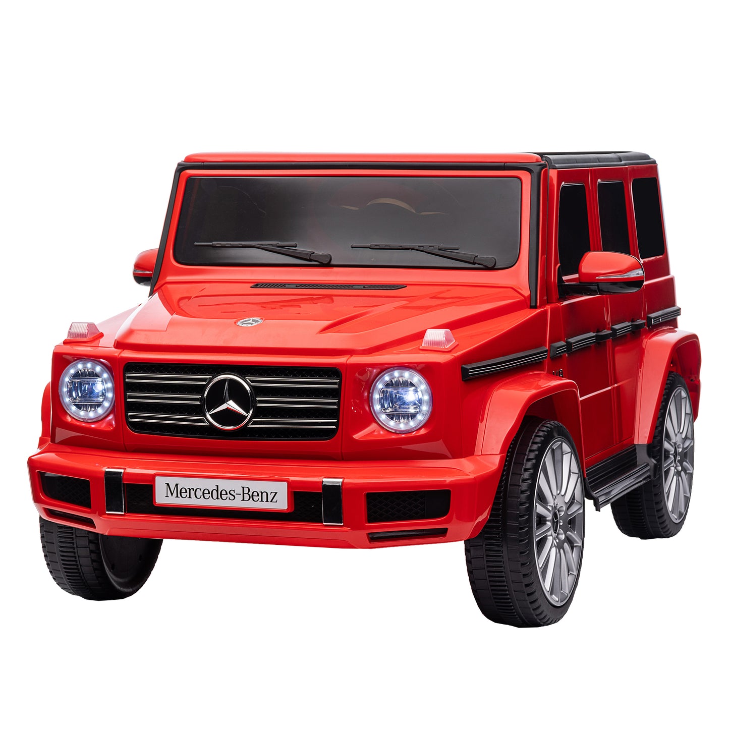 Licensed Mercedes-Benz G500 Kids Ride-On Toy - 24V Electric Car with Parent Remote Control, 3-Speed Adjustable, Power Display, USB, MP3, Bluetooth, LED Light, & Safety Belt