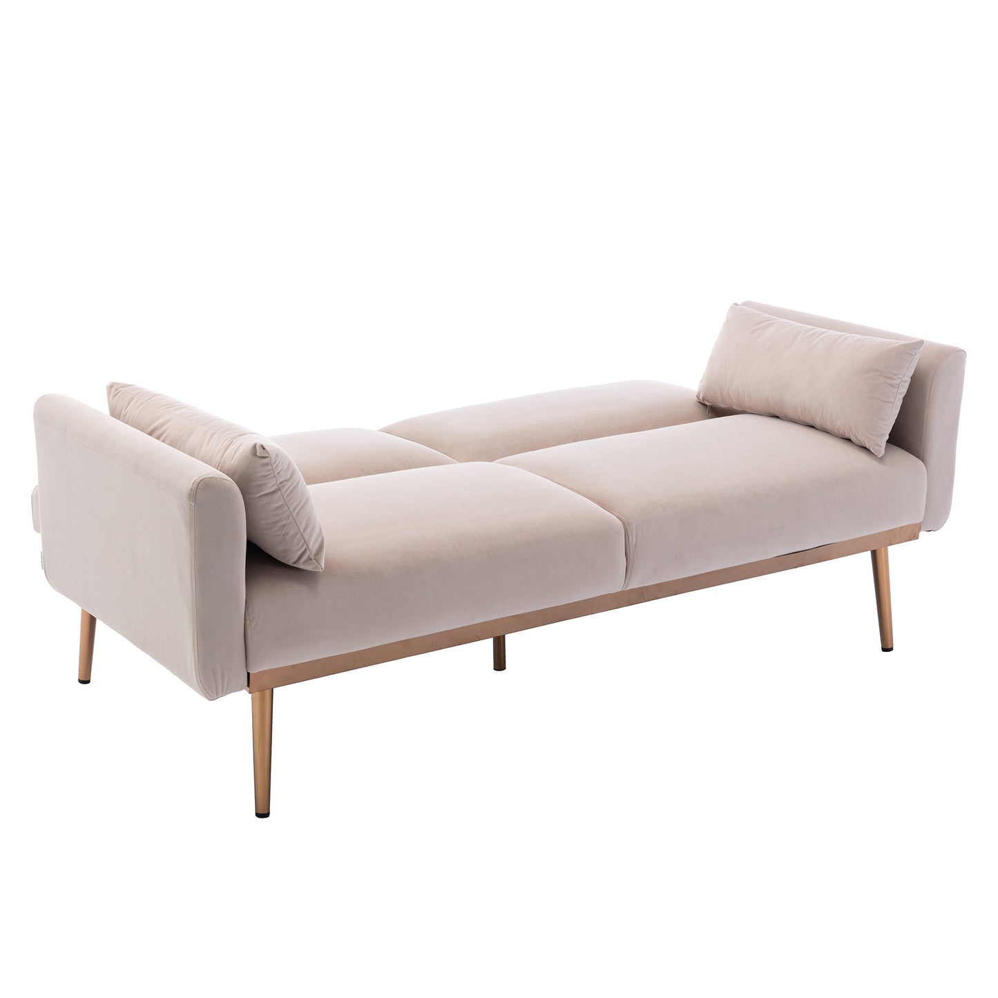 COOLMORE Velvet Sofa: Metal Feet, Accent & Loveseat Sofa for Elegant Living Spaces (Various Colors & Sizes)