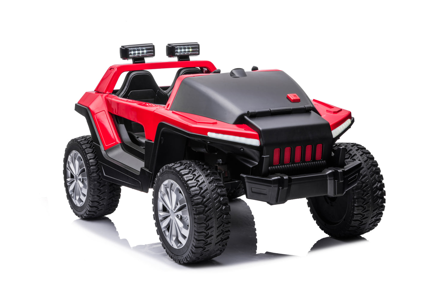 24V7A 200W*2 Super Power Leather Seat Four-Wheel Shock Absorber Ride-On Car: High/Low Speed, USB Bluetooth Music, Kids' Electric Car for Children