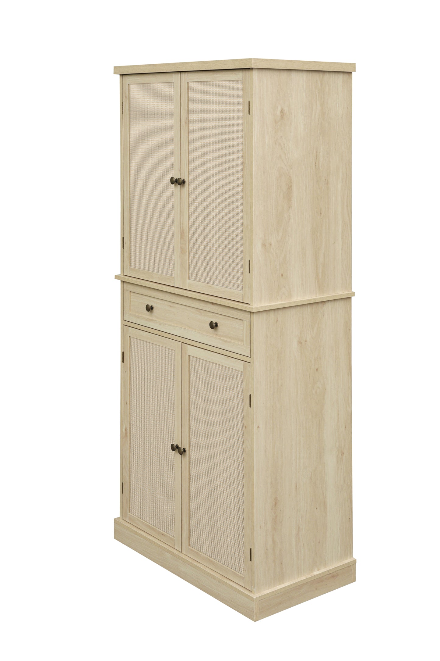 4 Door Adjustable Shelves Cabinet with 1 Drawer Storage Cabinet