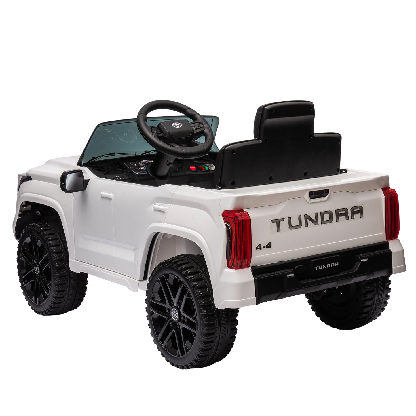 Officially Licensed Electric Toyota Tundra Pickup: 12V Ride On Toy with Parental Remote Control, 2.4G, Three Speed Adjustable, Power Display - Kids' Electric Car (Color & Size Options)