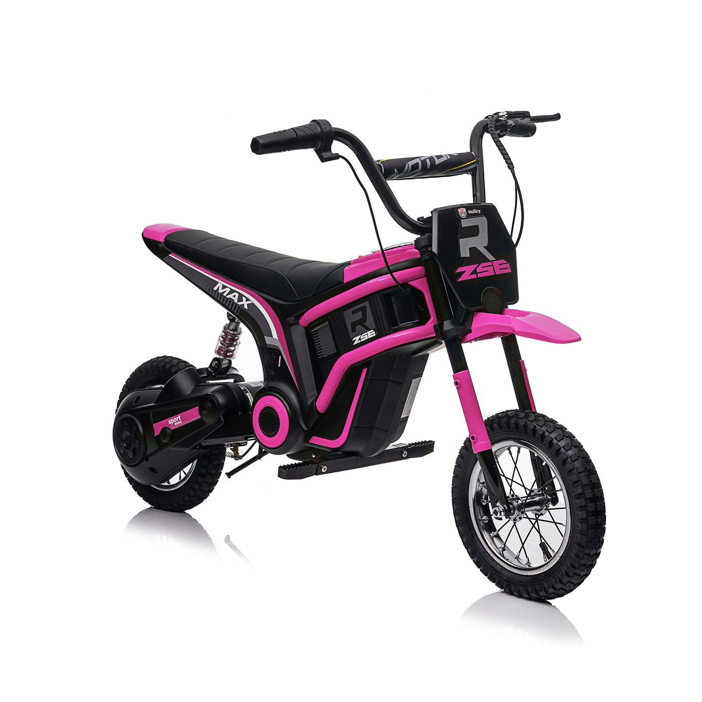 Kids Ride On 24V Electric Toy Motocross Motorcycle-XXL, Age 8-12, 14.29MPH, Dual Suspension, Dual Brakes, Twist Grip Throttle, Authentic Motocross Bike Geometry, Large Size