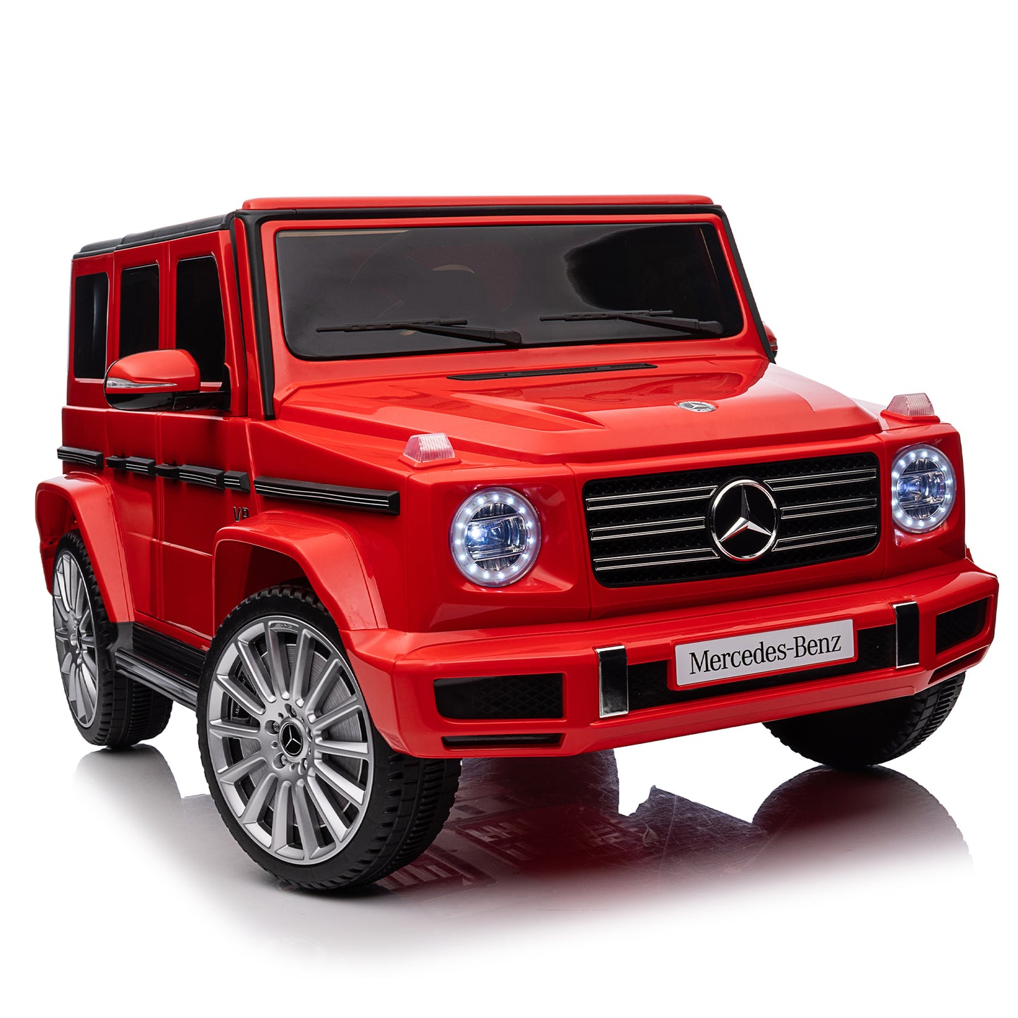 Licensed Mercedes-Benz G500 Kids Ride-On Toy - 24V Electric Car with Parent Remote Control, 3-Speed Adjustable, Power Display, USB, MP3, Bluetooth, LED Light, & Safety Belt