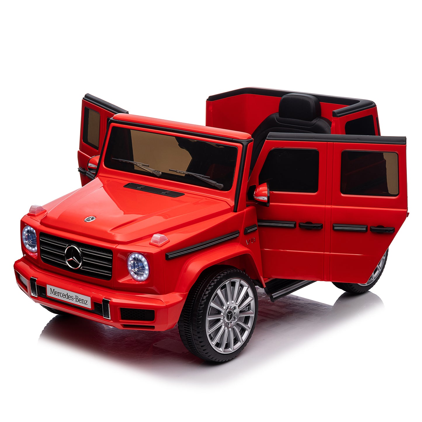 Licensed Mercedes-Benz G500 Kids Ride-On Toy - 24V Electric Car with Parent Remote Control, 3-Speed Adjustable, Power Display, USB, MP3, Bluetooth, LED Light, & Safety Belt