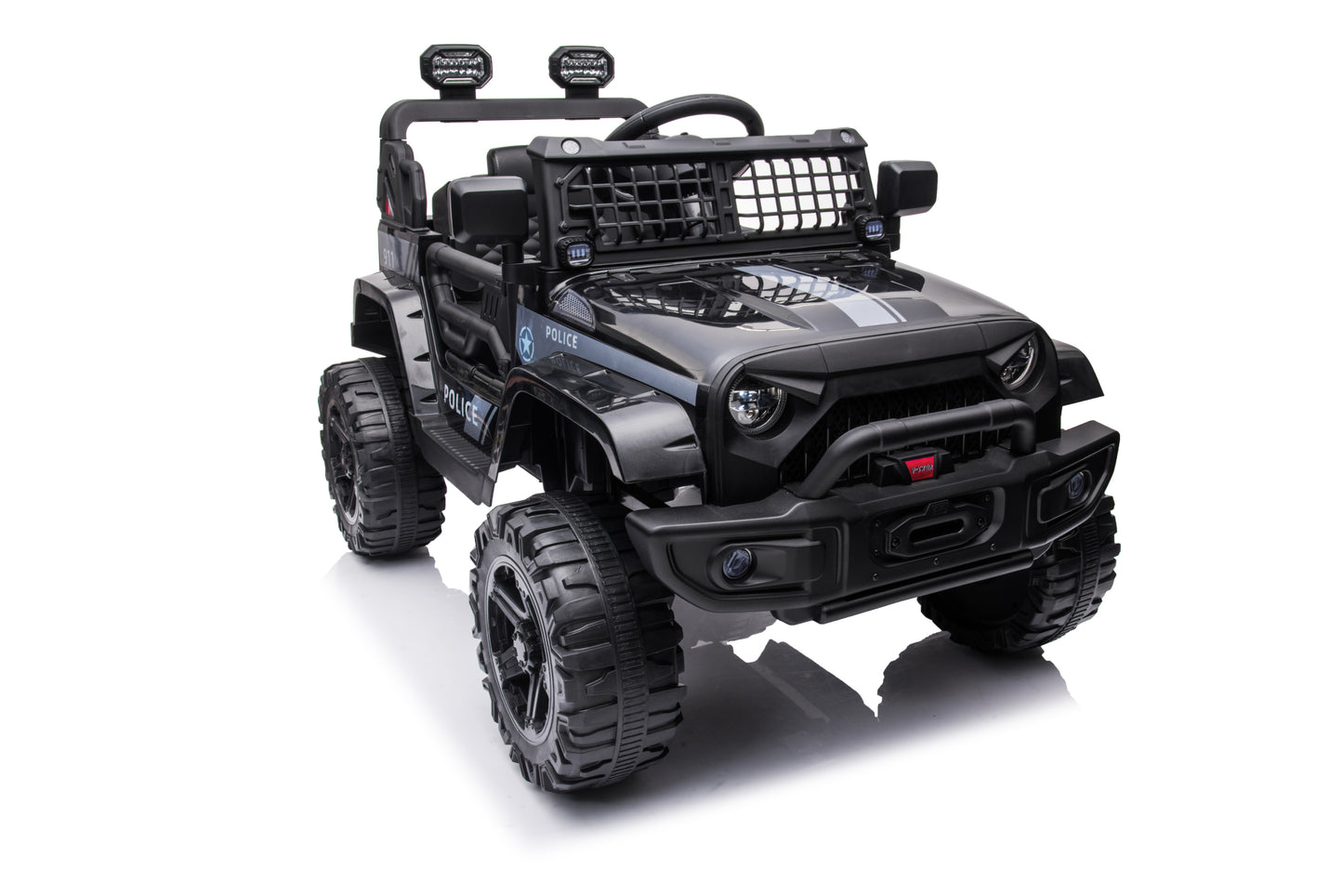 Powered Ride-On Truck, 12V Battery, Parent Remote Control, Foot Pedal, FM, LED Headlights - Fun and Safe Ride for Kids with Realistic Features and Exciting LED Lights