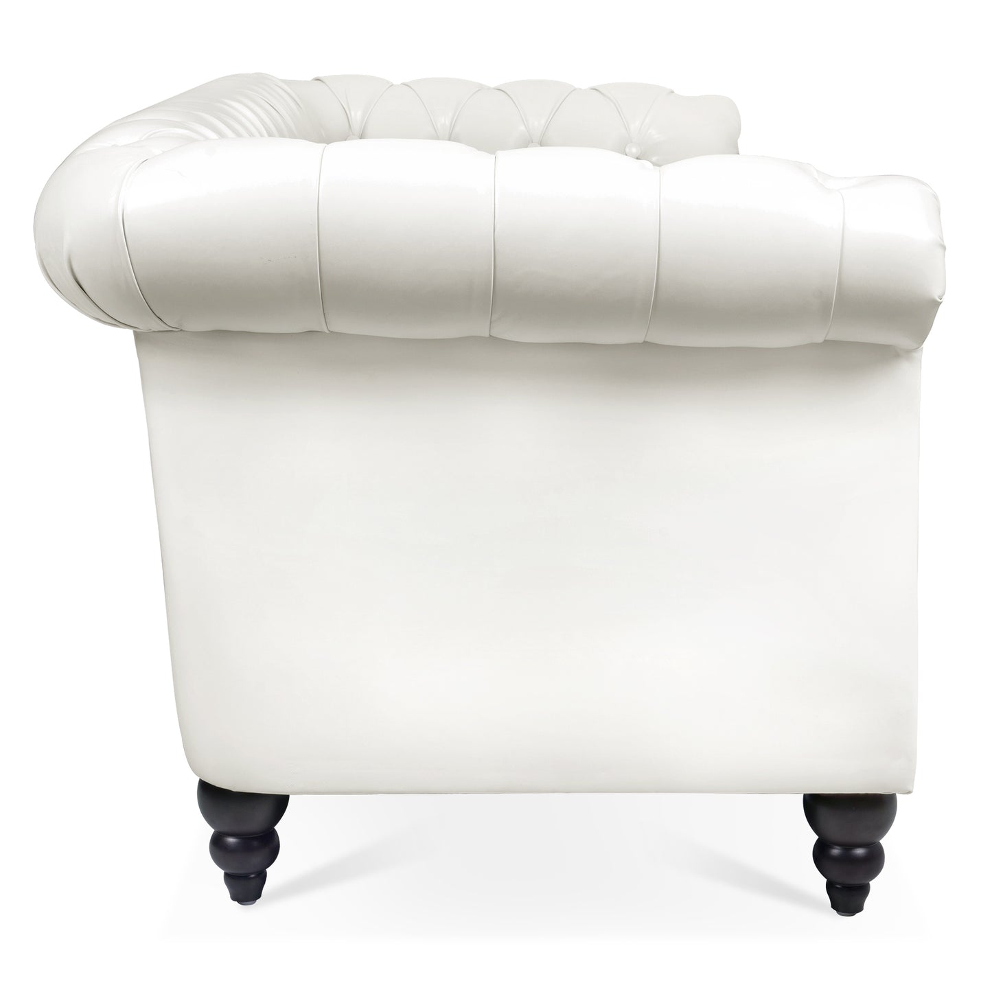 84.65" Rolled Arm Chesterfield 3 Seater Sofa: Classic Design, Generous Size, and Plush Comfort