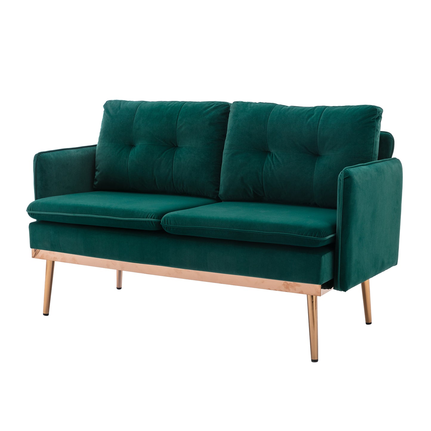 Velvet Accent Sofa with Stainless Feet - COOLMORE: Comfortable and Stylish Loveseat Sofa in Various Colors and Sizes