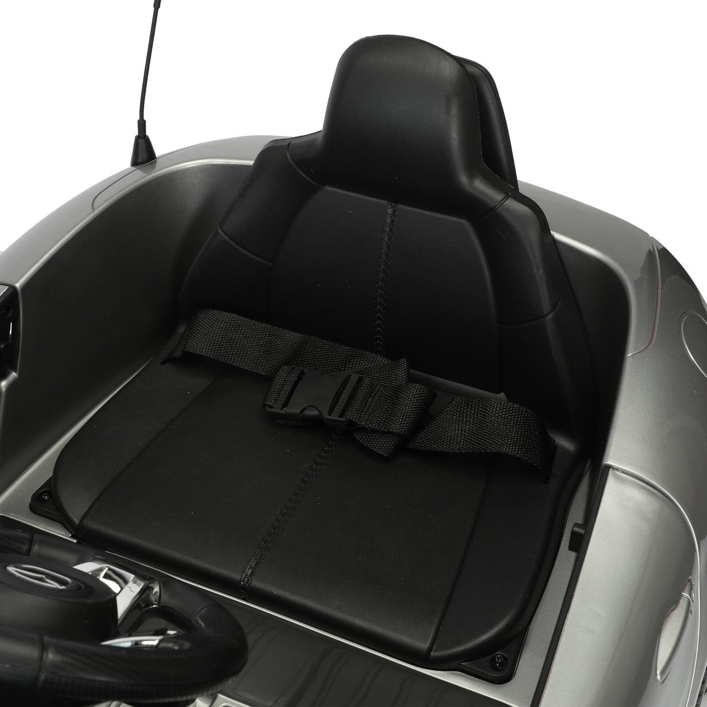 Licensed MAZDA MX-5 RF 12V Kids Ride On Car - Remote Control, Three Speeds, Power Display, USB, MP3, Bluetooth, LED Light, Safety Belt, Painting - Red