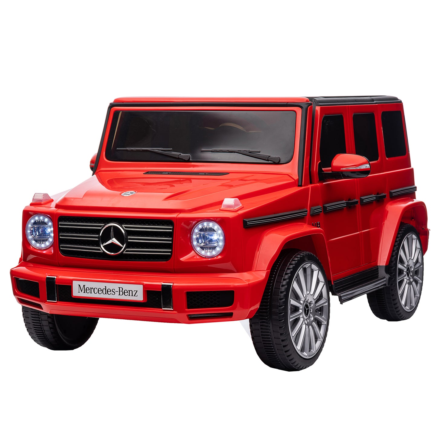 Licensed Mercedes-Benz G500 Kids Ride-On Toy - 24V Electric Car with Parent Remote Control, 3-Speed Adjustable, Power Display, USB, MP3, Bluetooth, LED Light, & Safety Belt