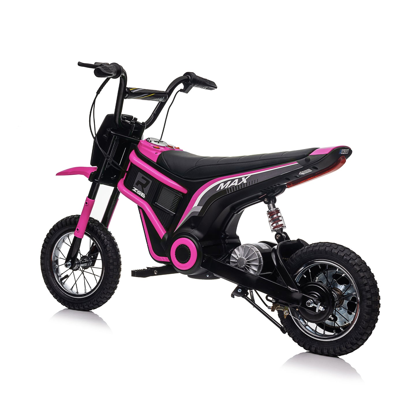 Kids Ride On 24V Electric Toy Motocross Motorcycle-XXL, Age 8-12, 14.29MPH, Dual Suspension, Dual Brakes, Twist Grip Throttle, Authentic Motocross Bike Geometry, Large Size