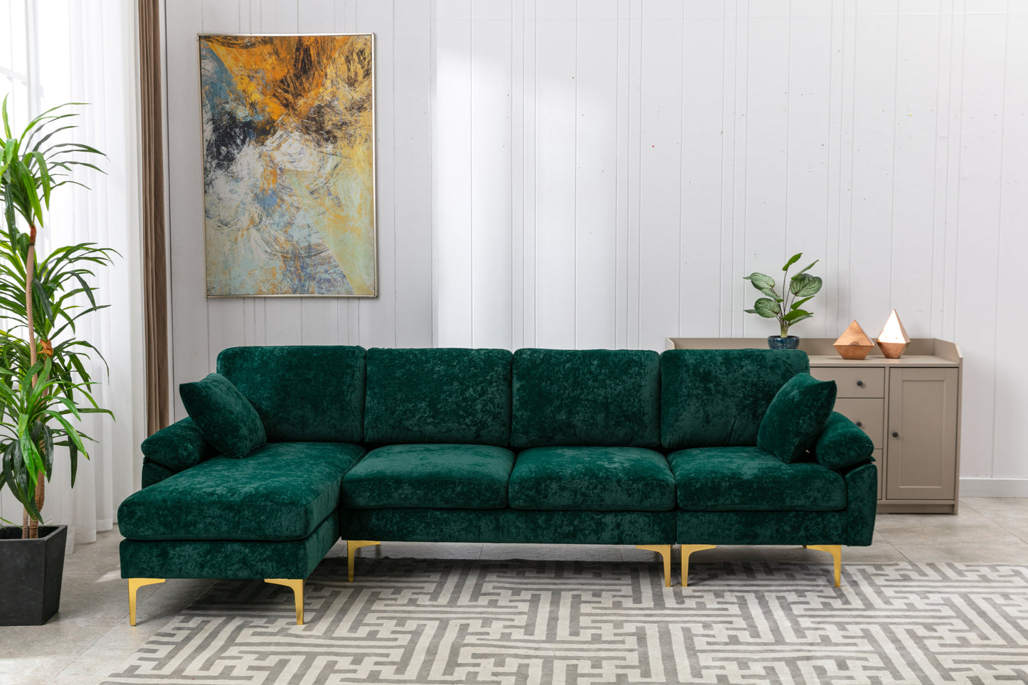 Accent Sofa: Stylish and Comfortable Living Room Sectional Sofa with Unique Color and Size Options