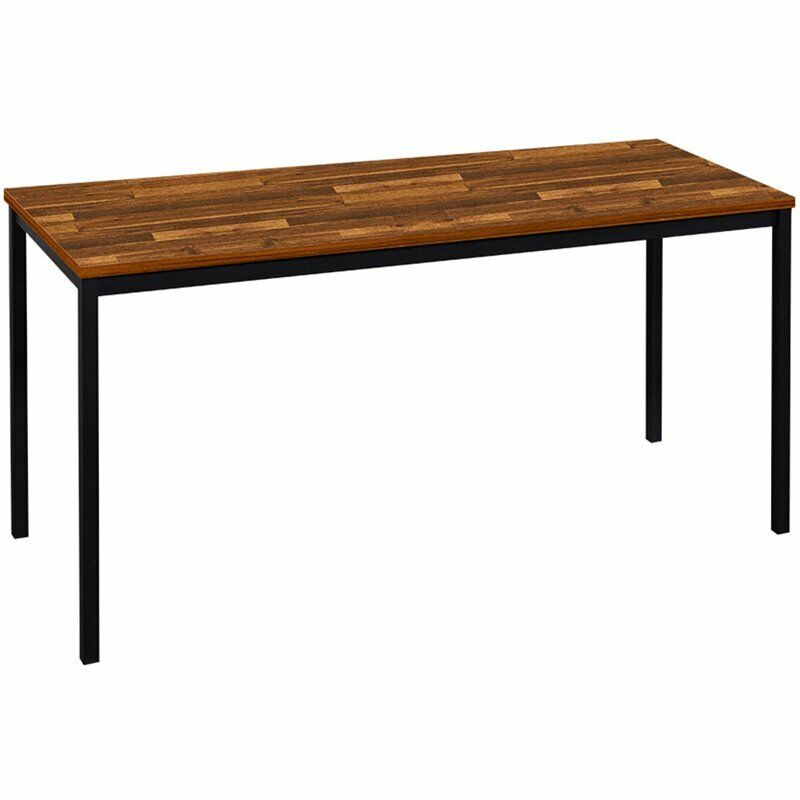 Klair Living 63" Contemporary Wood and Metal Computer Desk