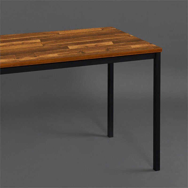 Klair Living 63" Contemporary Wood and Metal Computer Desk