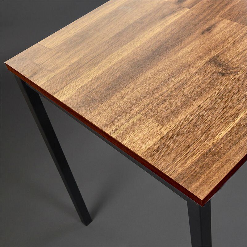 Klair Living 63" Contemporary Wood and Metal Computer Desk