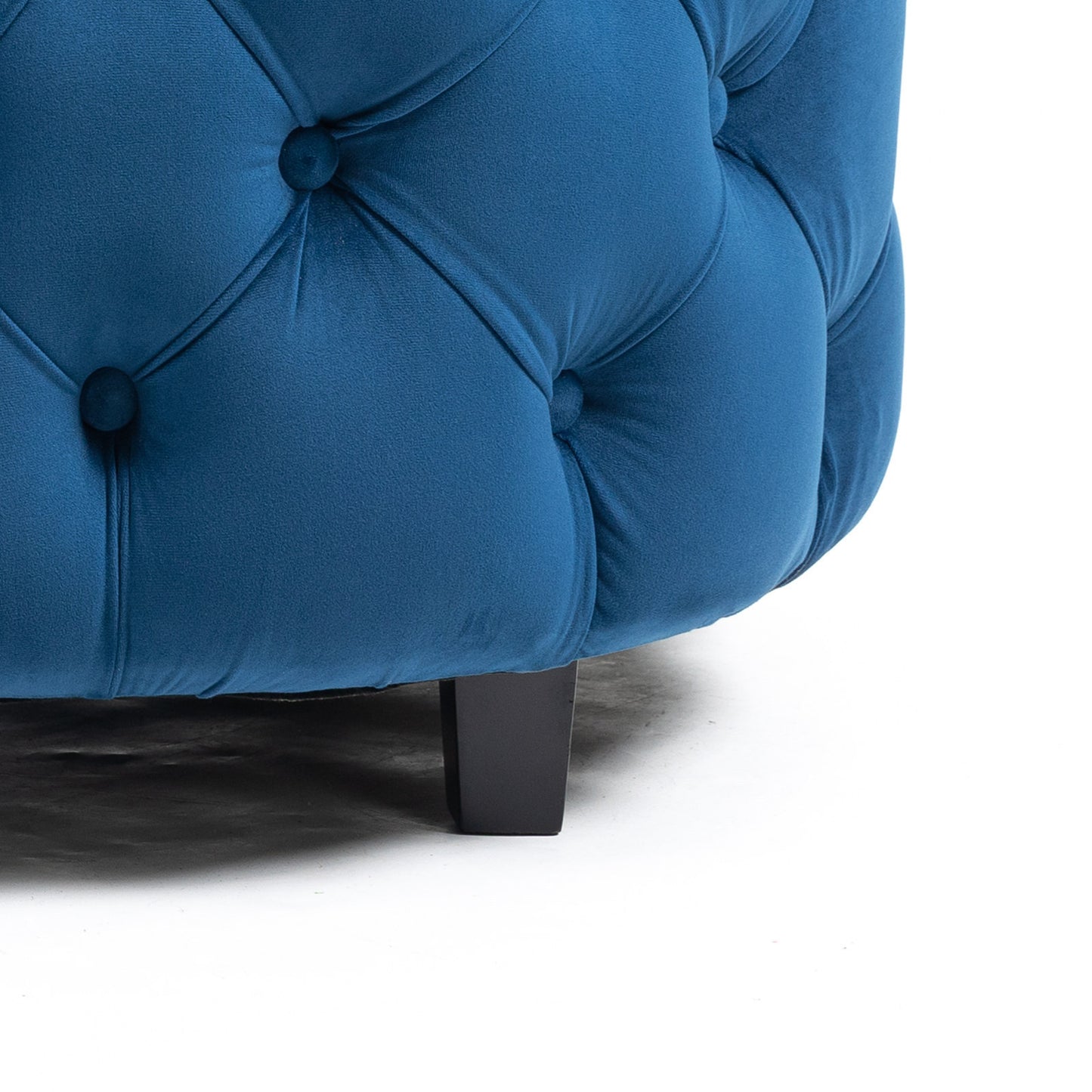 Classical Barrel Chair for Living Room: Modern Leisure Sofa Chair (Blue)