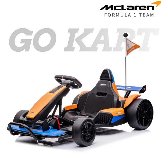 Licensed 24V Battery Powered Drift Car: Patented McLaren Go Kart, 12km/h Speed, Color Options