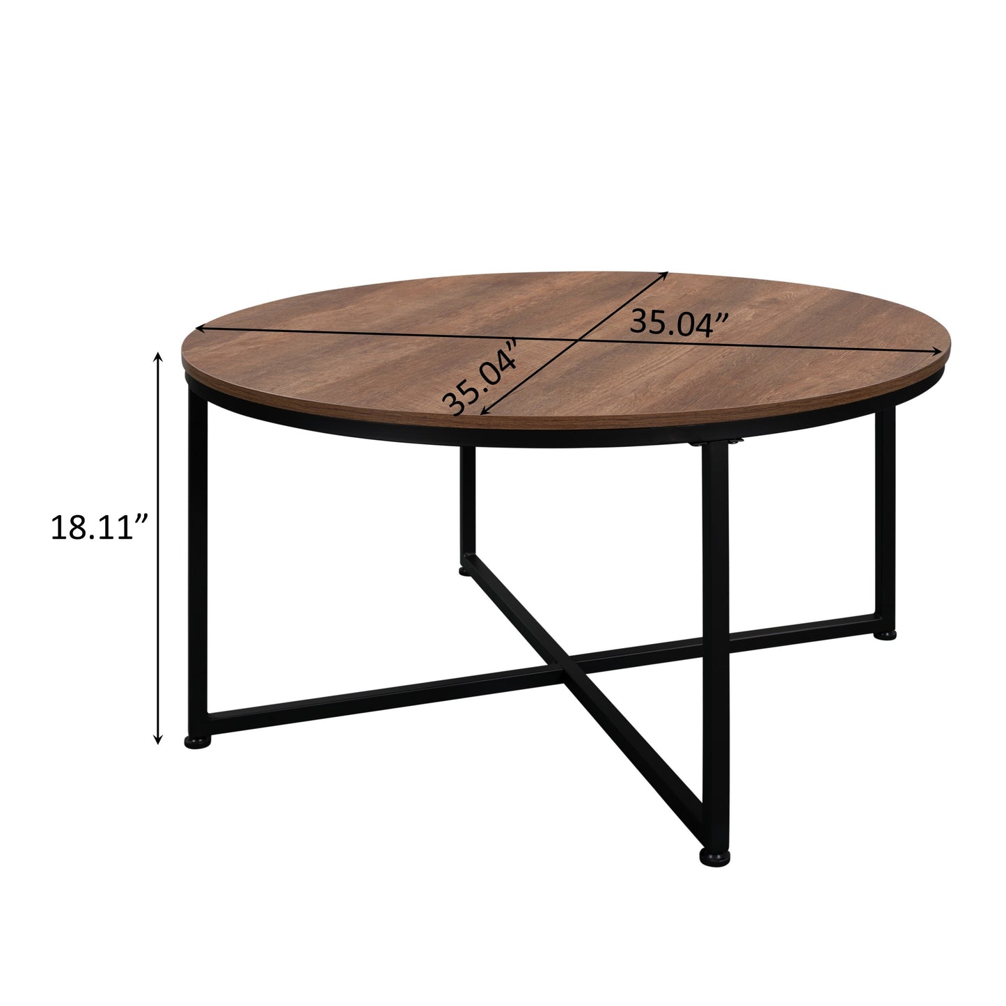 Round Coffee Table: Stylish Wood Design, Perfect for Small Spaces, Available in Multiple Colors and Sizes