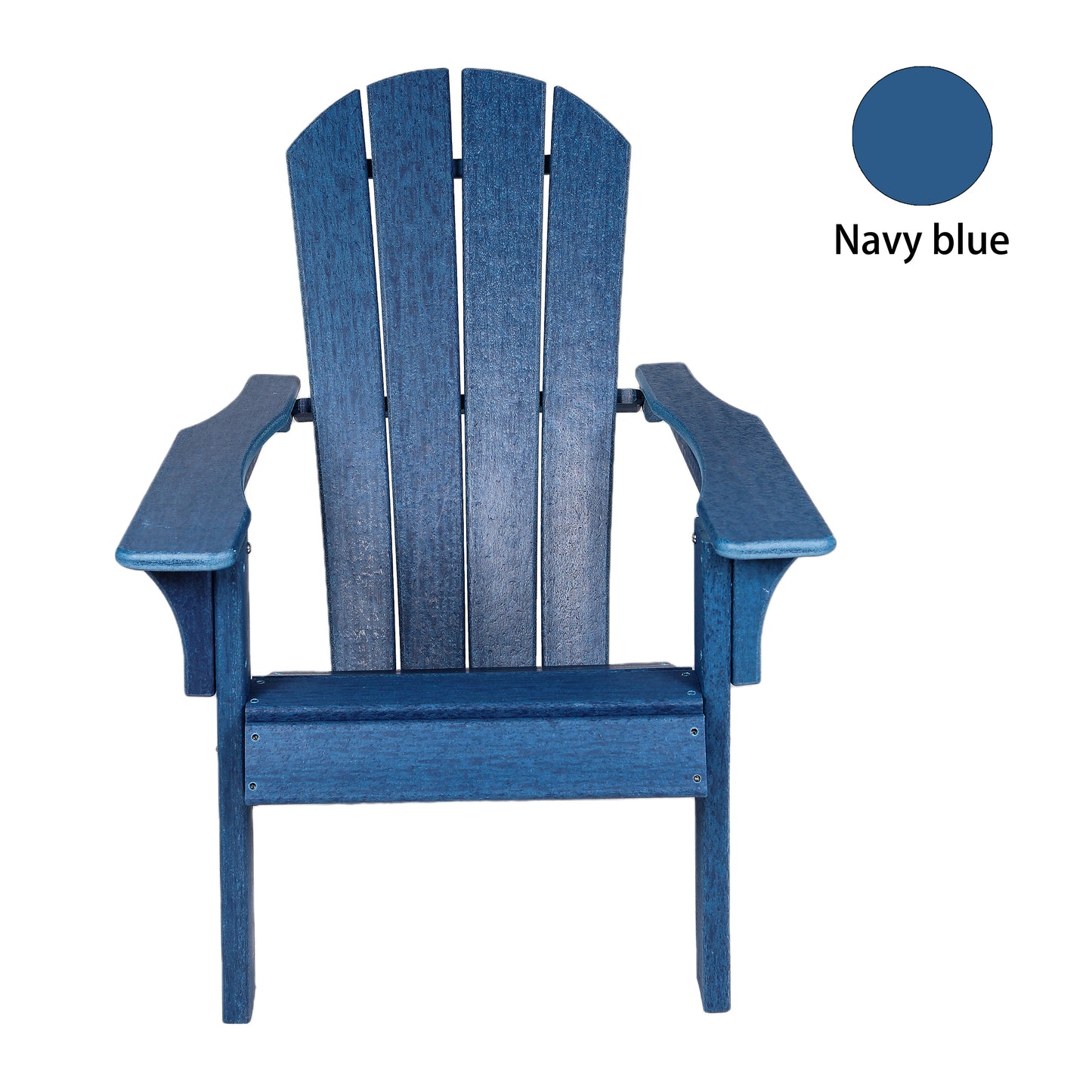 HDPE Adirondack Chair: Sunlight & Snowstorm Resistant Outdoor Chair for Fire Pits, Decks, Gardens, and Campfires - Blue