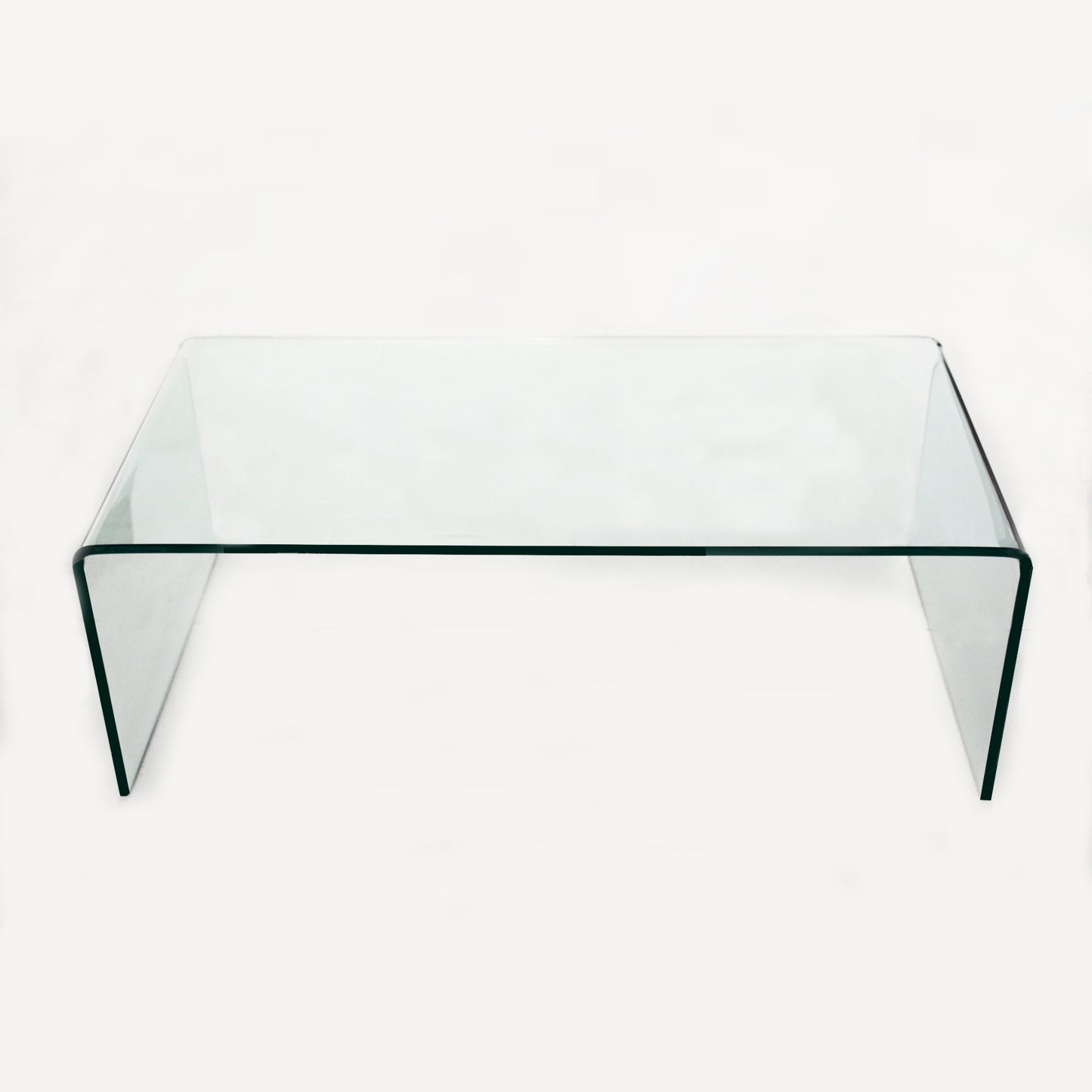 Tempered Clear Glass Coffee Table: Sleek Living Room Accent with Timeless Appeal