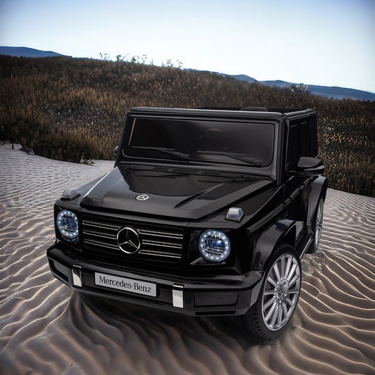 Licensed Mercedes-Benz G500 24V Kids Ride-On Toy with Parental Remote Control, Electric Car for Kids, Three-Speed Adjustable, Power Display, USB, MP3, Bluetooth, LED Light, Three-Point Safety Belt, Various Color Options, Size Options Available