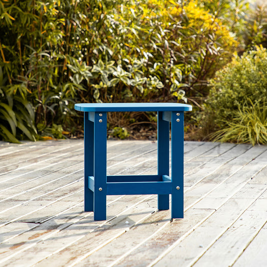 "Trivia Plastic Side Table: Durable, Waterproof, Lightweight, Perfect for Indoor and Outdoor Use, Available in Multiple Colors and Sizes"