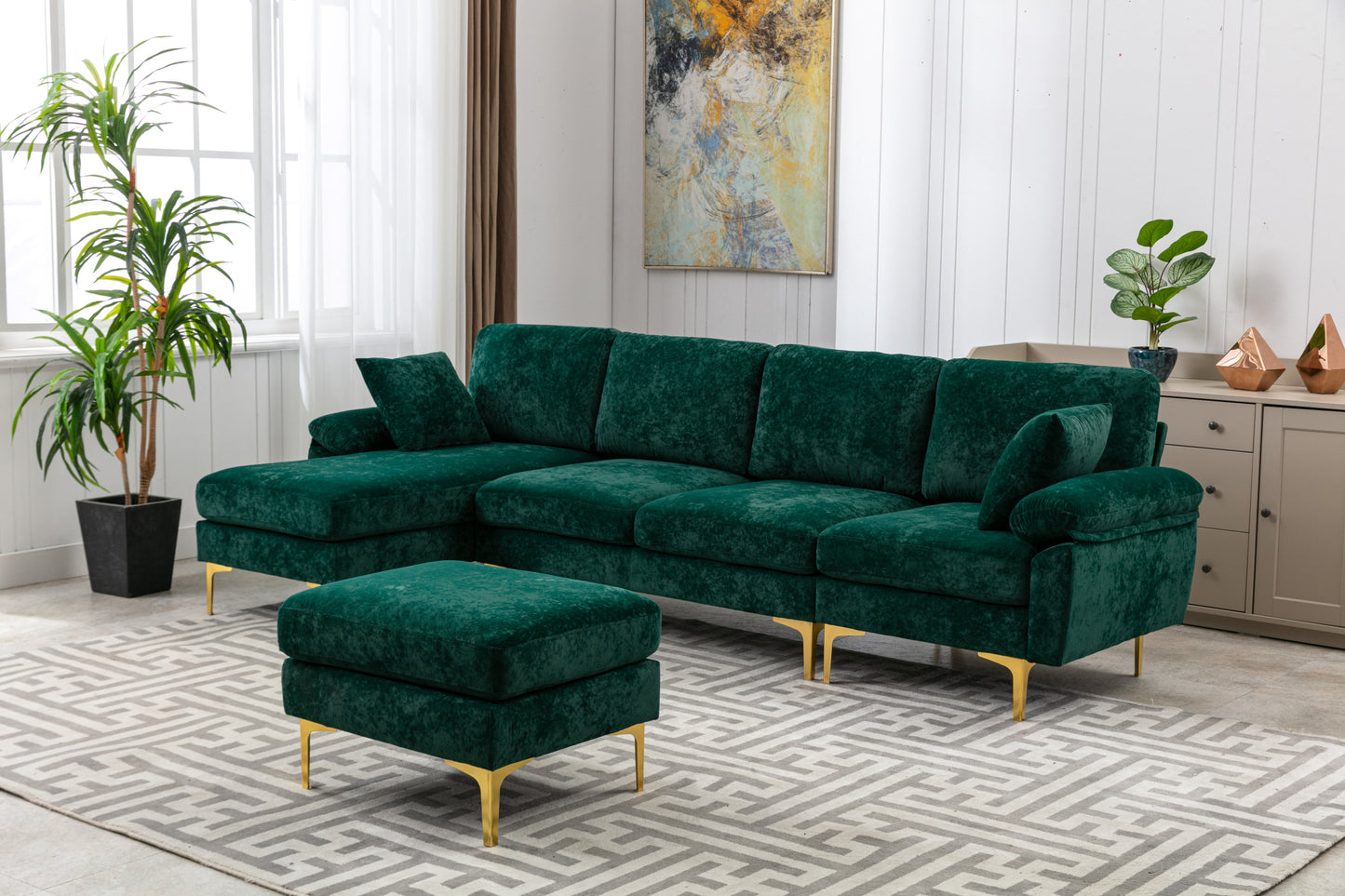 Accent Sofa: Stylish and Comfortable Living Room Sectional Sofa with Unique Color and Size Options