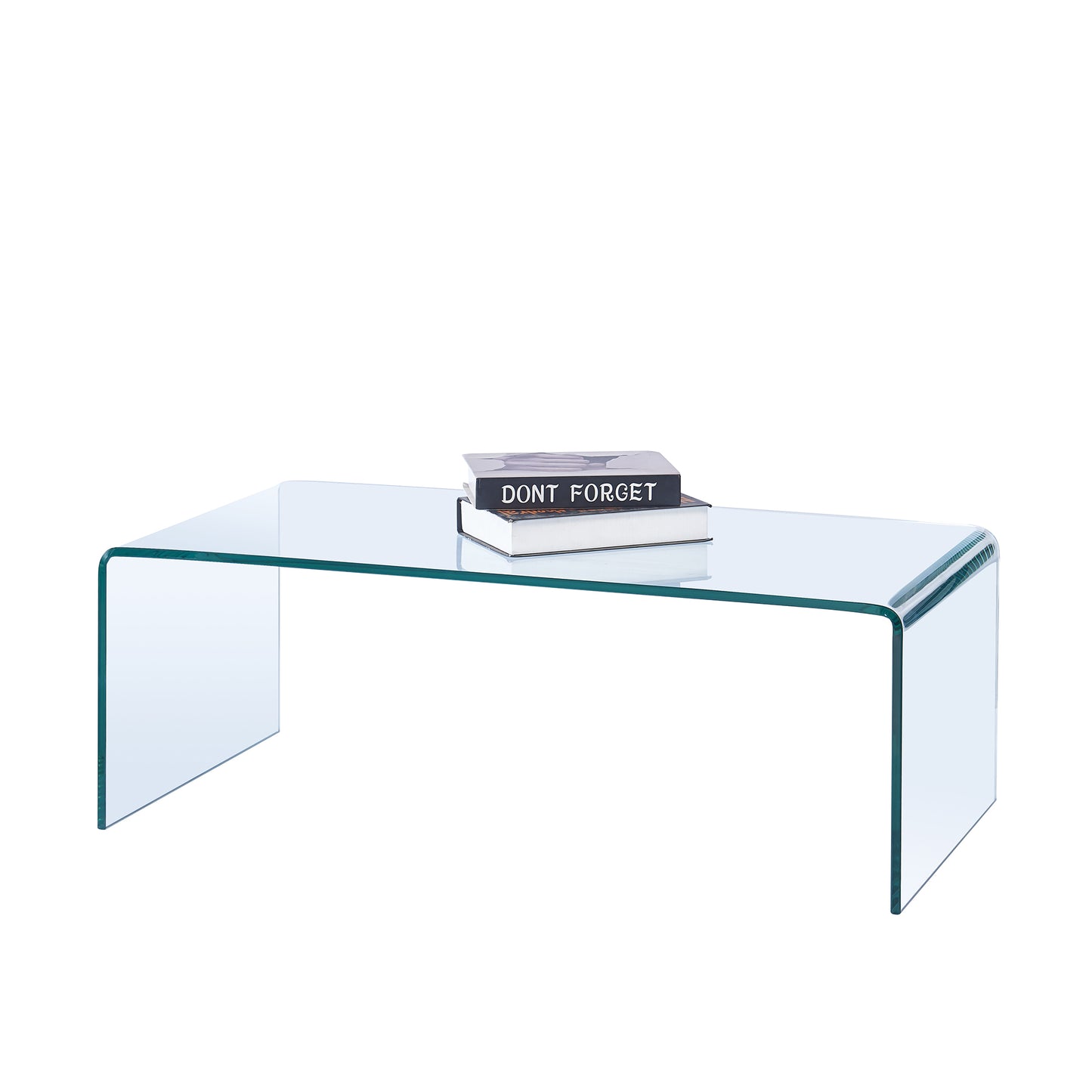 Tempered Clear Glass Coffee Table: Sleek Living Room Accent with Timeless Appeal