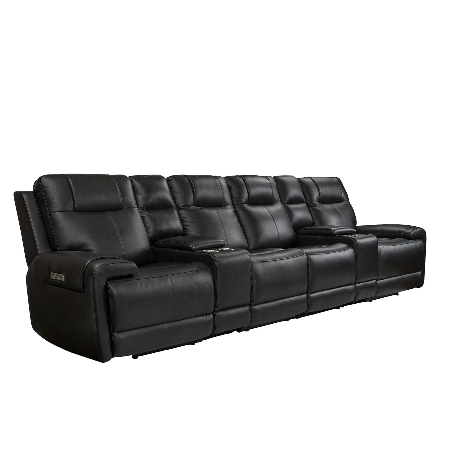 Trevor Triple 4 Seats Power Sofa | Genuine Leather | Lumbar Support | Adjustable Headrest | USB & Type C Charge Port | Middle Armless Chair | Triple Power Control | SEO-Friendly Title