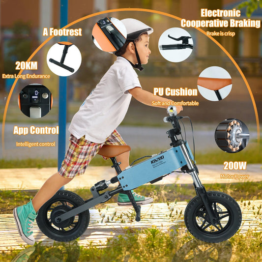 Children's Outdoor Off-Road Electric Bicycle: Durable, Safe, and Adventure-Ready, Perfect for Young Explorers - Available in Various Colors and Sizes