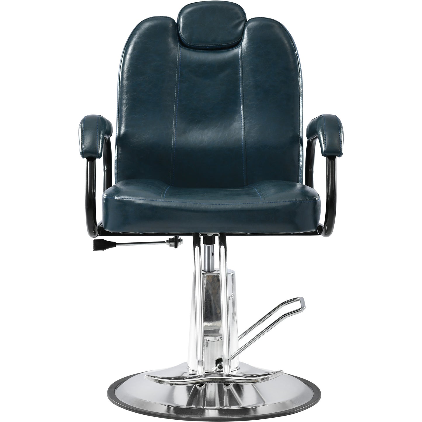 Deluxe Reclining Barber Chair: Heavy-Duty Pump for Beauty Salon, Tattoo, Spa Equipment - Comfortable, Adjustable, Stylish, Black, Large Size