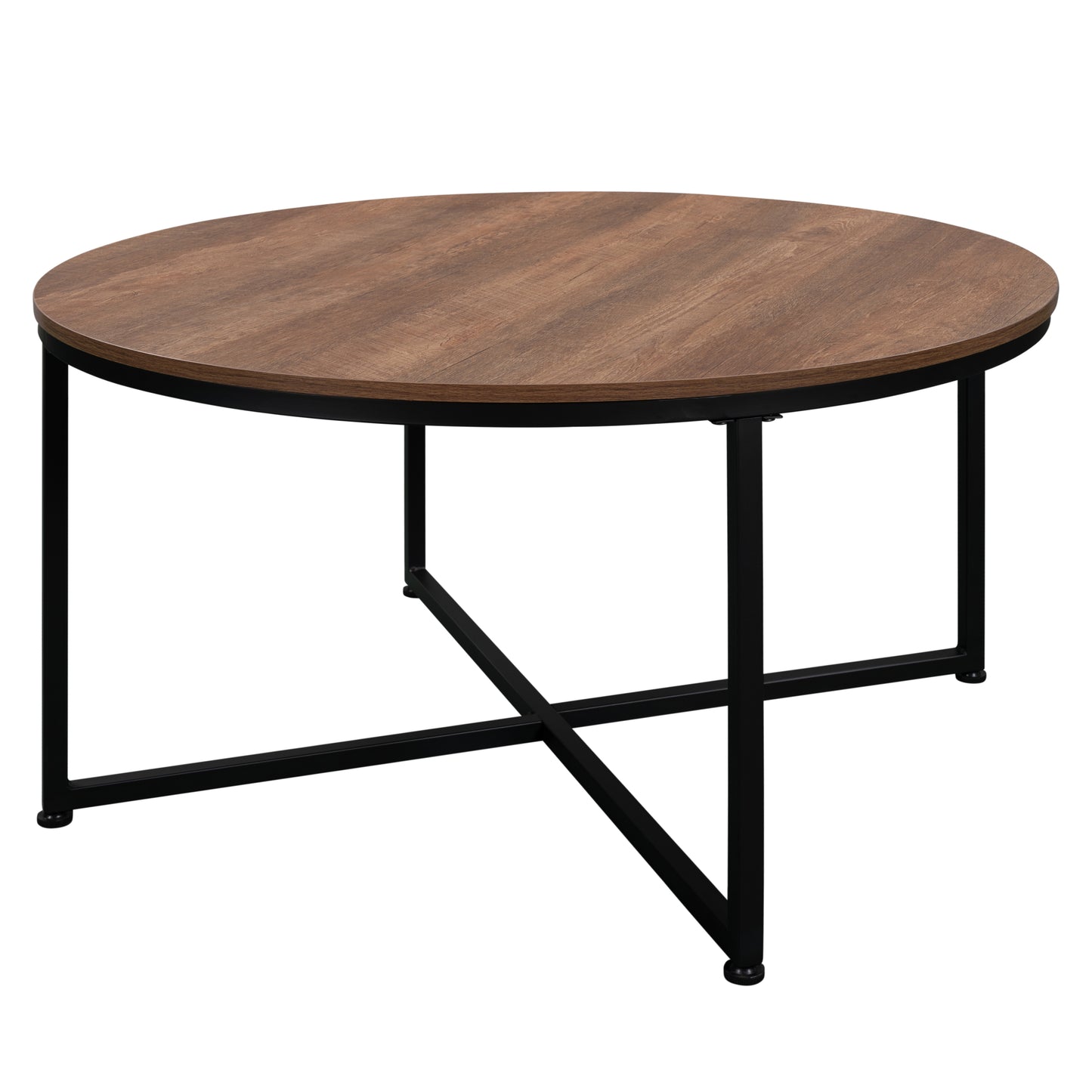 Round Coffee Table: Stylish Wood Design, Perfect for Small Spaces, Available in Multiple Colors and Sizes