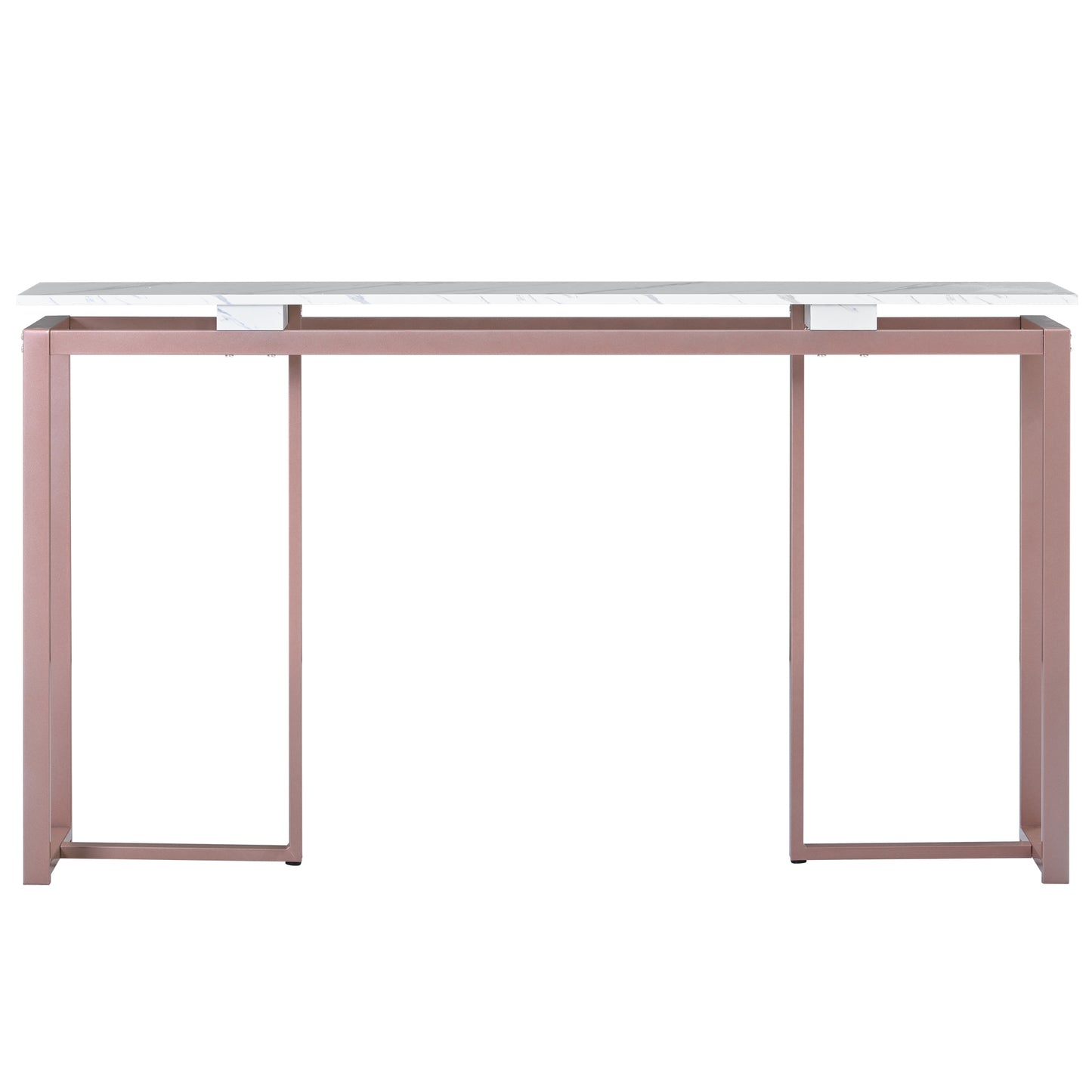 63'' Modern Console Table, Extra Long Entryway Table with Metal Frame for Entryway, Hallway, Living Room, Foyer, Corridor, Office - U_STYLE.