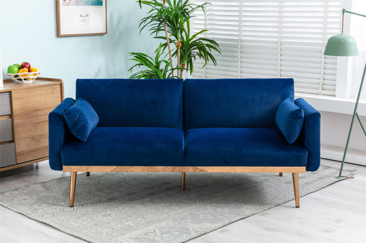 COOLMORE Velvet Sofa: Accent Loveseat with Metal Feet - Stylish, Comfortable, and Luxurious Furniture for Your Living Space