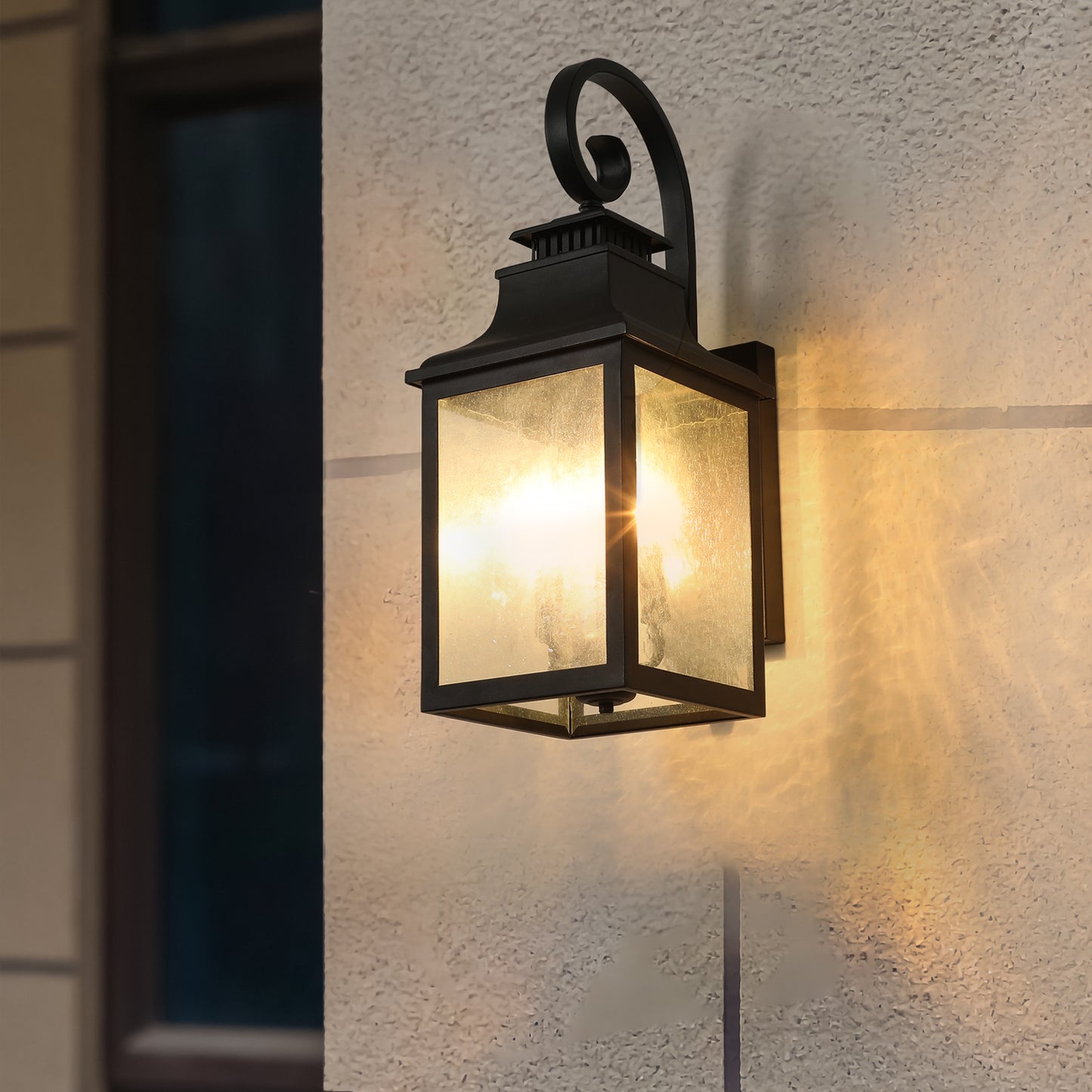 Large Outdoor Wall Lamps With Glass - Stylish and Durable Lighting Fixtures for Exterior Spaces - Enhance Your Outdoor Décor with Elegant Glass Wall Lamps in Various Sizes and Colors