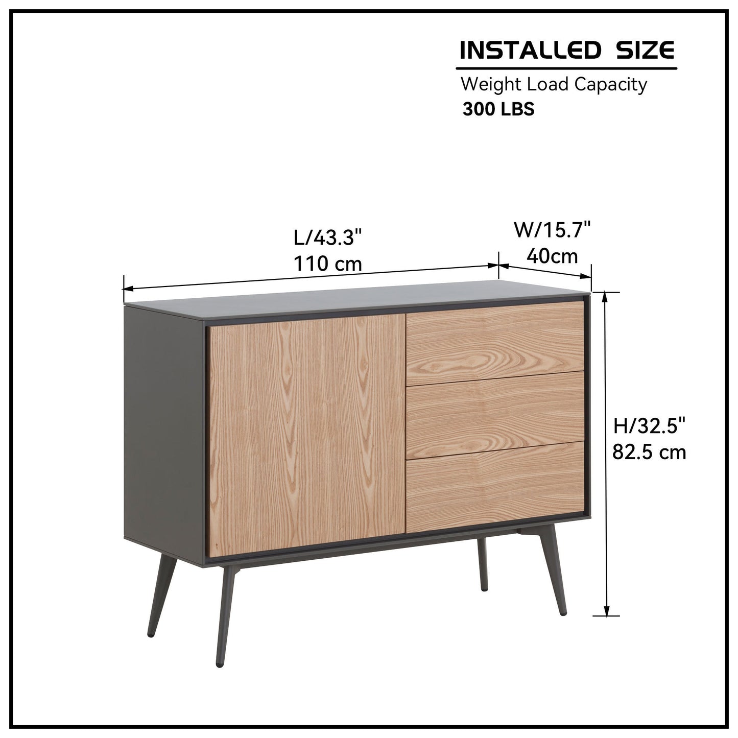 Mid Century Sideboard Buffet Table or TV Stand with Storage for Living Room Kitchen - Contemporary Design, Versatile Functionality, Ample Storage Space, Multiple Color Options Available