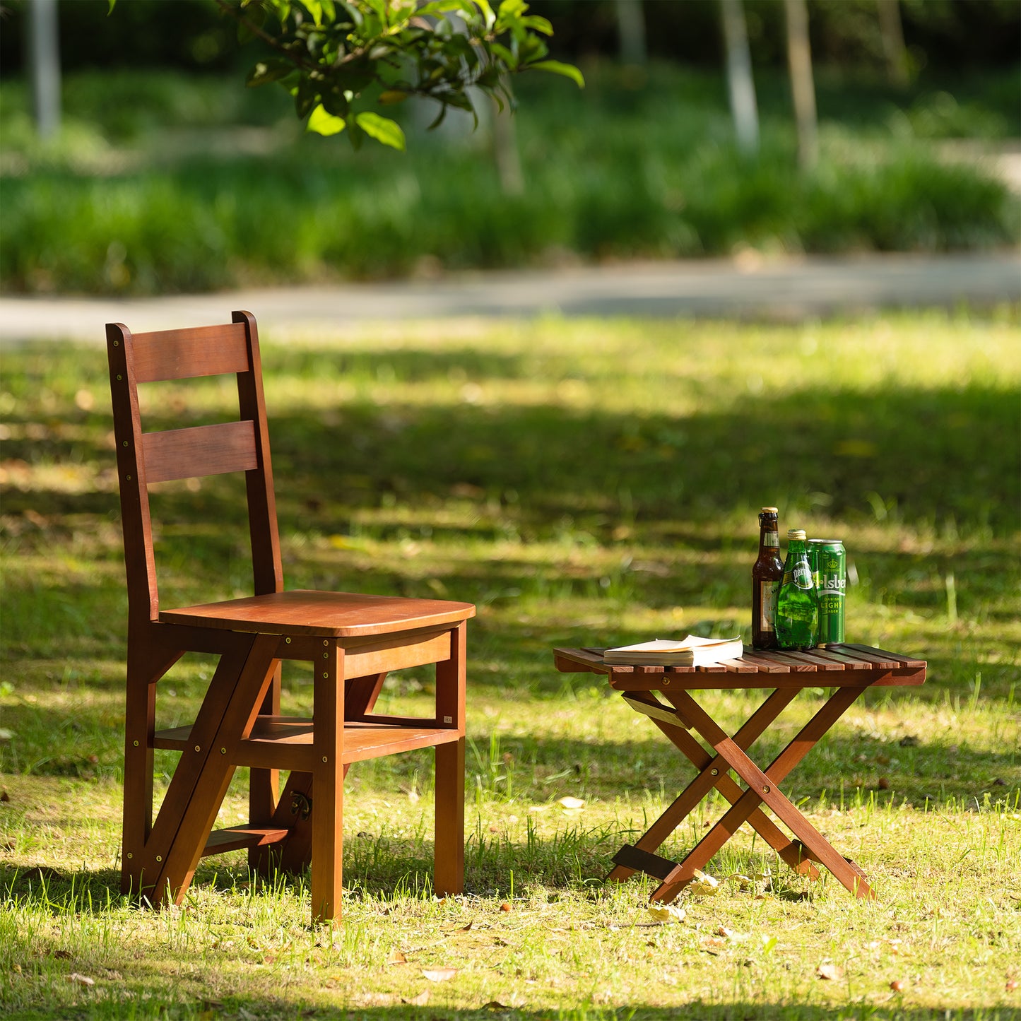 Wood Folding Table - Portable, Lightweight, and Sturdy - Ideal for Indoor and Outdoor Use - Natural Wood Finish - Available in Various Sizes and Colors