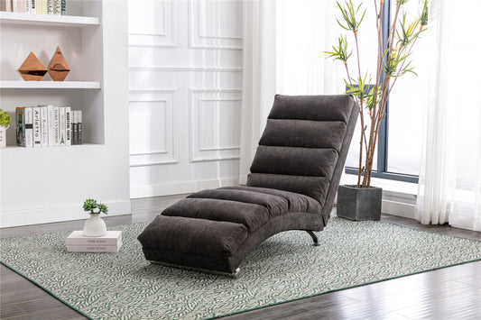 Linen Chaise Lounge Indoor Chair: Modern Long Lounger for Office or Living Room - COOLMORE.