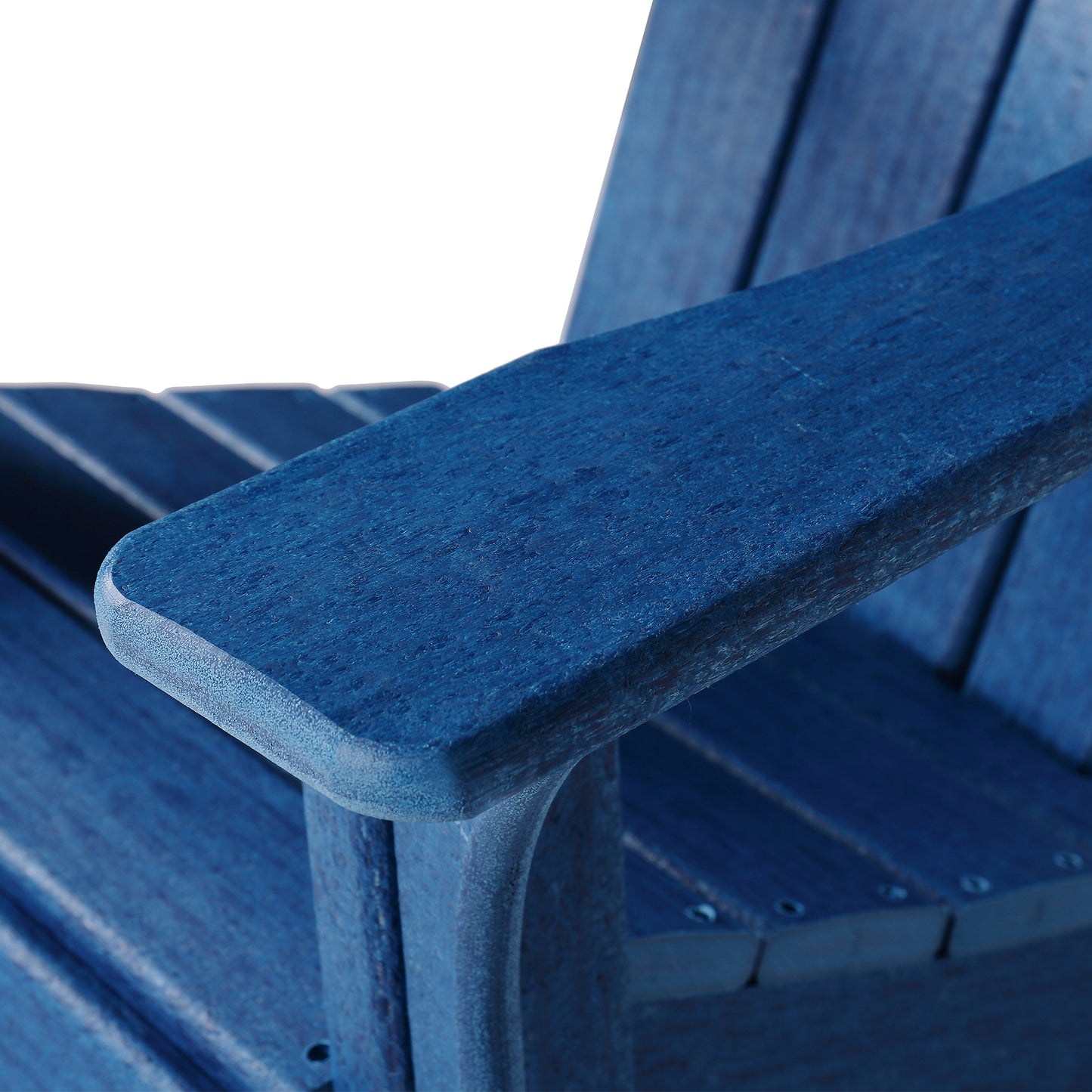 HDPE Adirondack Chair: Sunlight & Snowstorm Resistant Outdoor Chair for Fire Pits, Decks, Gardens, and Campfires - Blue