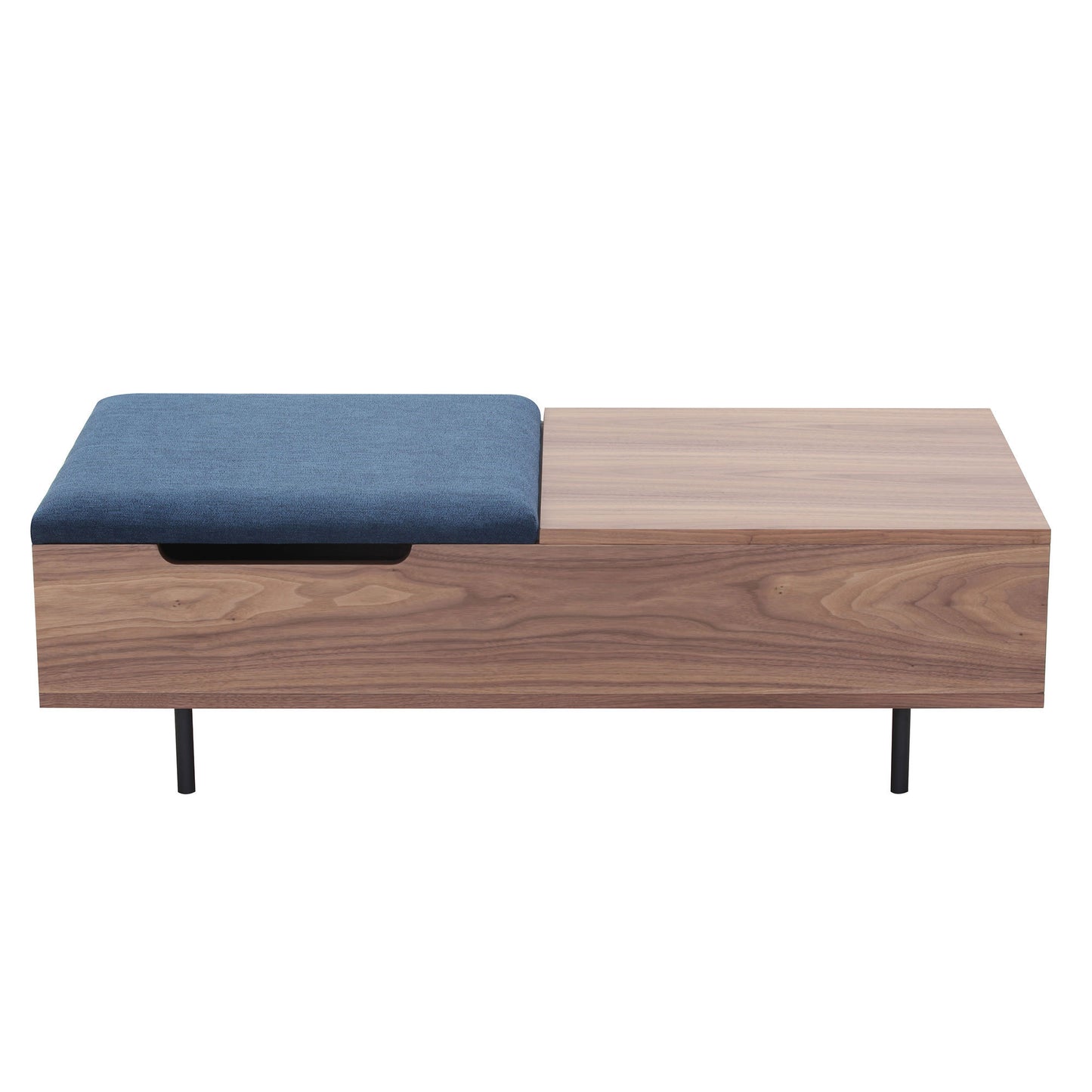 Modern Wood and Metal Coffee Table with Storage for Living Room - Sleek Design, Functional and Stylish - Available in Various Colors and Sizes