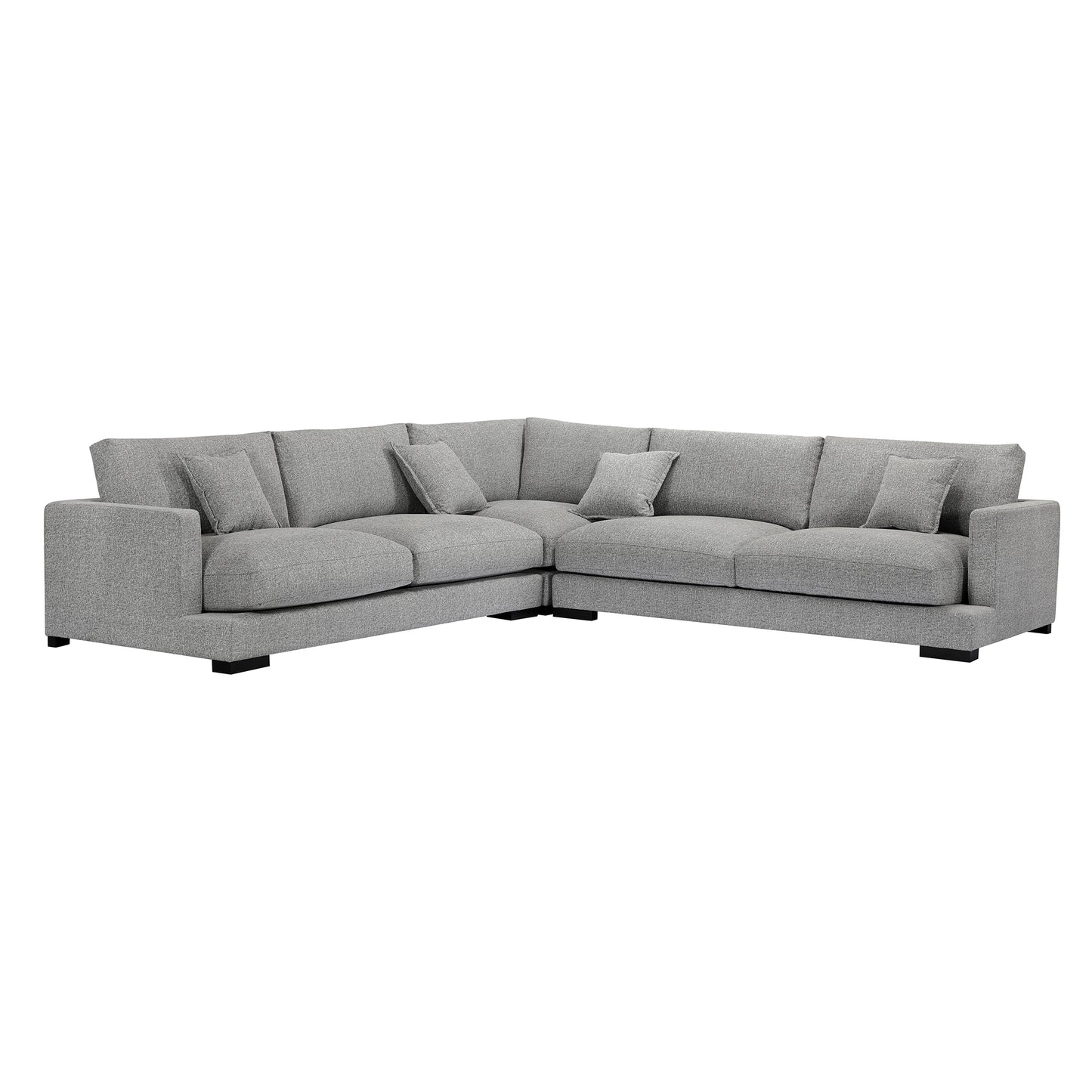 Soft and Comfortable L-Shaped Sectional Sofa with Versatile Design and Plush Cushions for Ultimate Relaxation - Available in Various Sizes and Colors