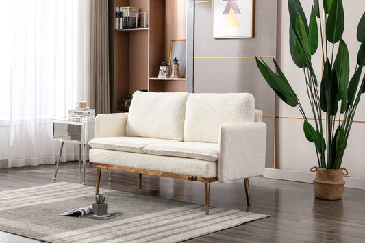 COOLMORE Sofa: Stainless Accent Loveseat with Sleek Design and Stainless Steel Feet - Multiple Colors & Sizes Available