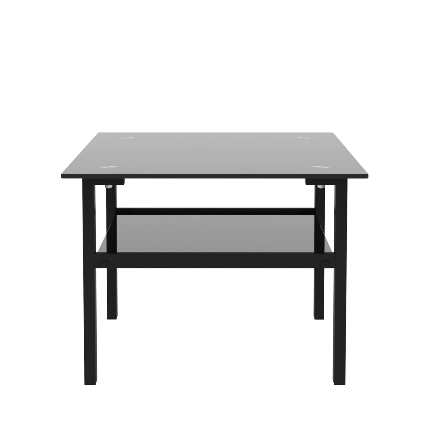 Black Glass Coffee Table - Modern and Simple Living Room Side Table - Sleek and Stylish Design - Available in Black - Perfect for Contemporary Décor - Size Options Available