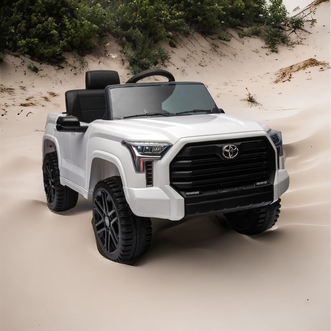 Officially Licensed Electric Toyota Tundra Pickup: 12V Ride On Toy with Parental Remote Control, 2.4G, Three Speed Adjustable, Power Display - Kids' Electric Car (Color & Size Options)