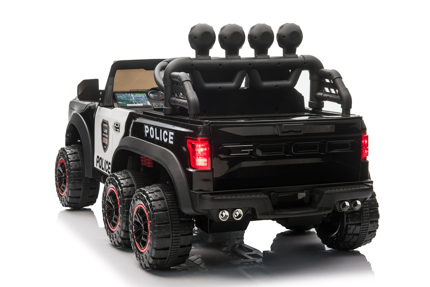 24VUSB/MP3/Bluetooth Four Wheel Absorber with Music and Light, Openable Doors, Power Display, and 2.4G R/C