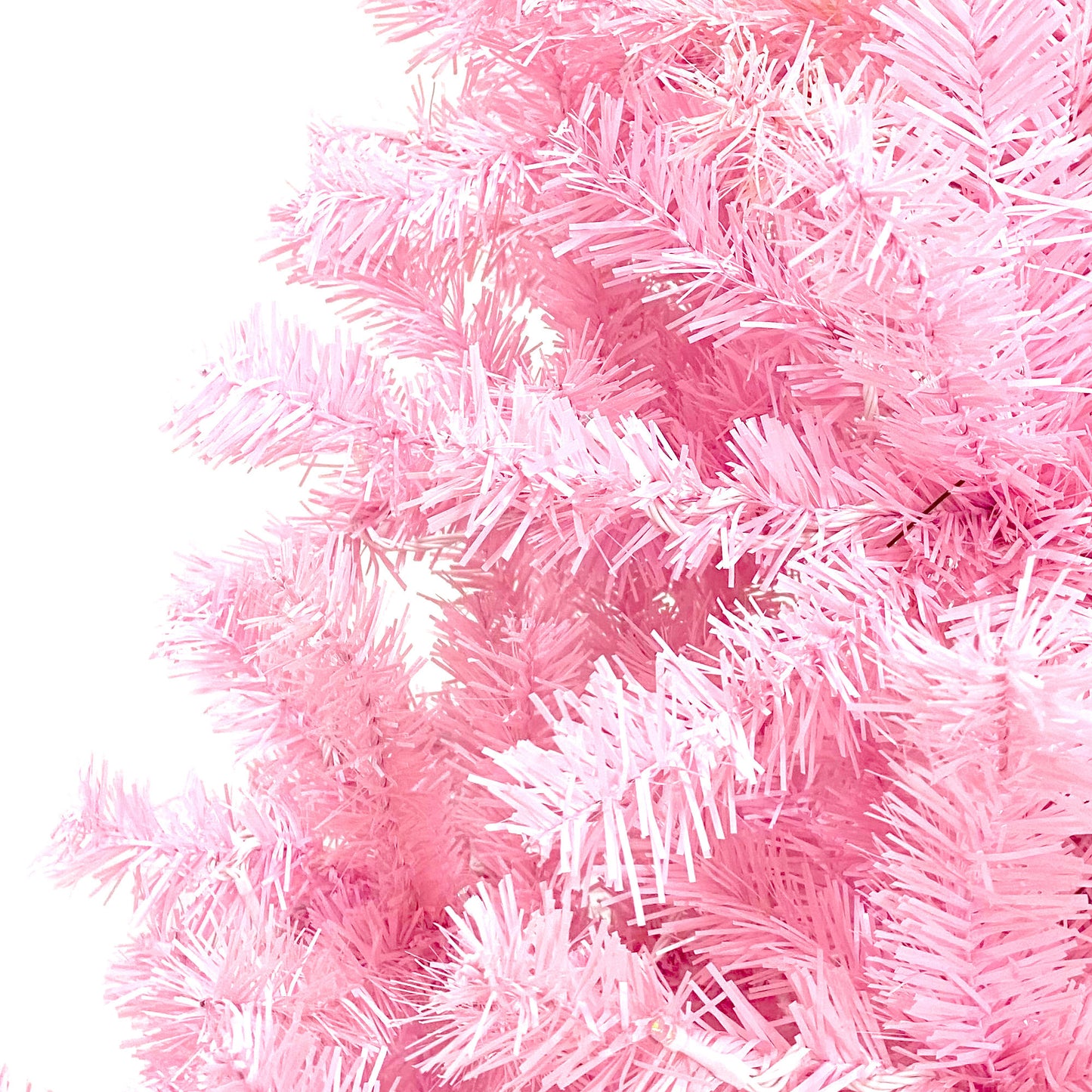 Pre-lit Artificial Christmas 2-Piece Set: 5FT Pink Tree & 6ft Garland - Xmas Decor with Sparkling Lights & Festive Ambience