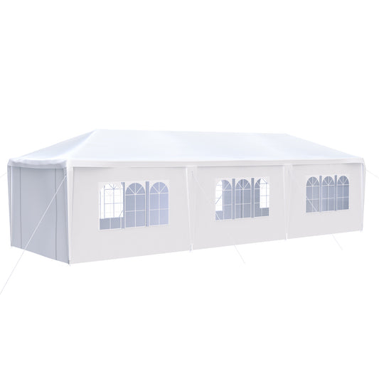 10x30' Wedding Party Canopy Tent Outdoor Gazebo: 8 Removable Sidewalls | Spacious, Elegant, and Weather-Resistant | Perfect for Outdoor Celebrations | Available in Various Colors