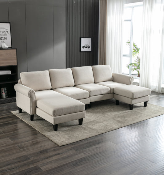 Accent your living room with the versatile COOLMORE Sofa Sectional - a stylish and comfortable addition to any home. Choose from a range of sizes and colors to suit your space.