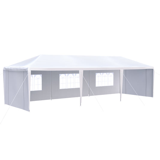 10x30' Wedding Party Canopy Tent Outdoor Gazebo with 5 Removable Sidewalls - Spacious, Versatile, and Elegant Event Shelter