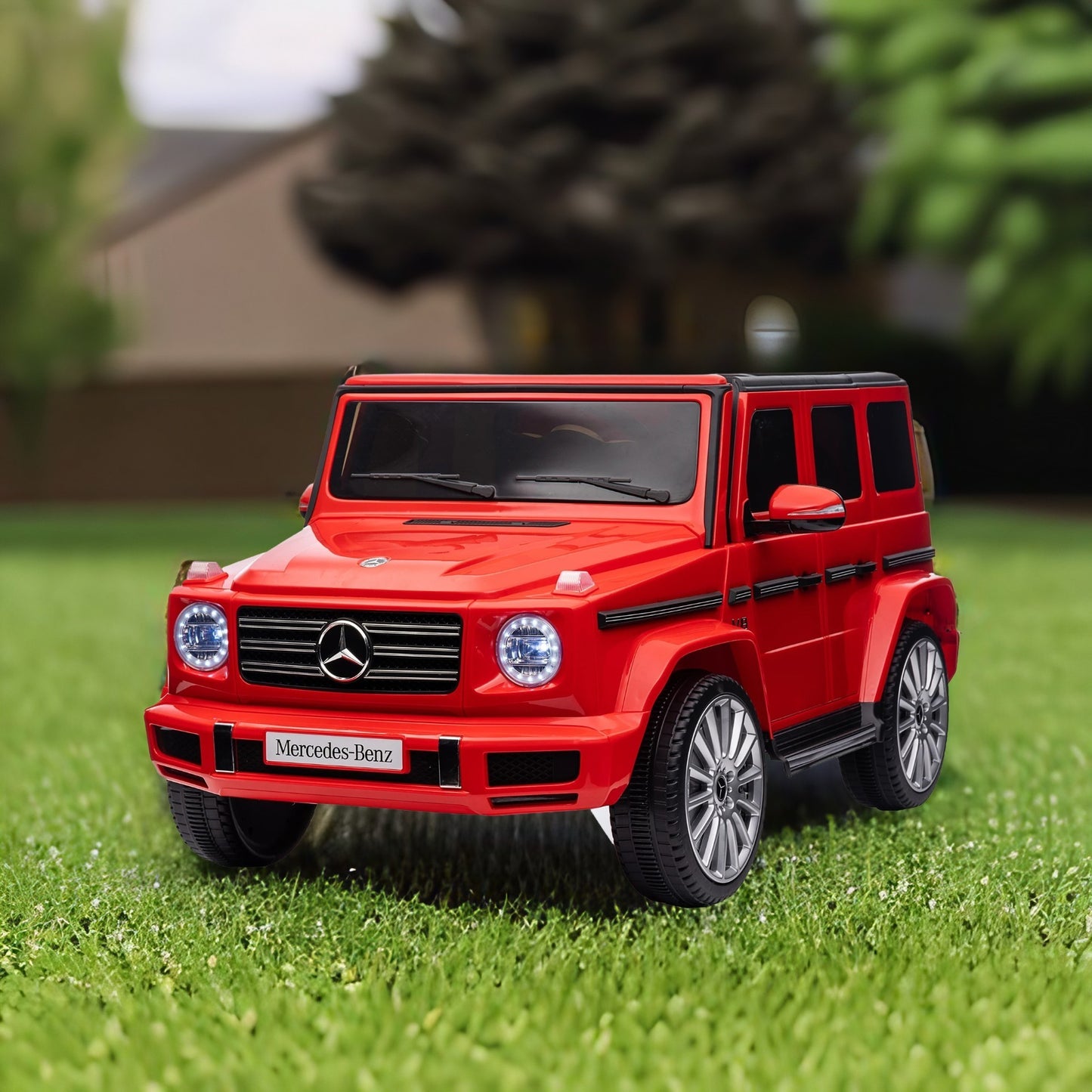 Licensed Mercedes-Benz G500 Kids Ride-On Toy - 24V Electric Car with Parent Remote Control, 3-Speed Adjustable, Power Display, USB, MP3, Bluetooth, LED Light, & Safety Belt