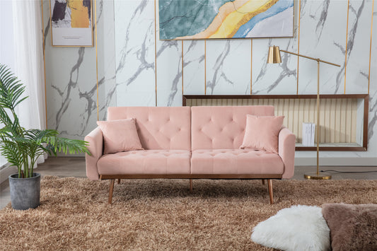 COOLMORE Velvet Sofa: Accent Loveseat with Rose Gold Metal Feet - Stylish and Luxurious Seating in Unique Color Options!